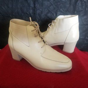 Cream Ankle Boots